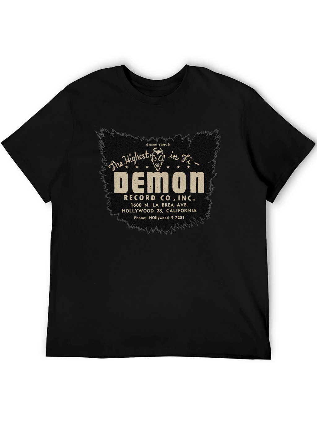 Demon Records Co. Black Graphic Tee