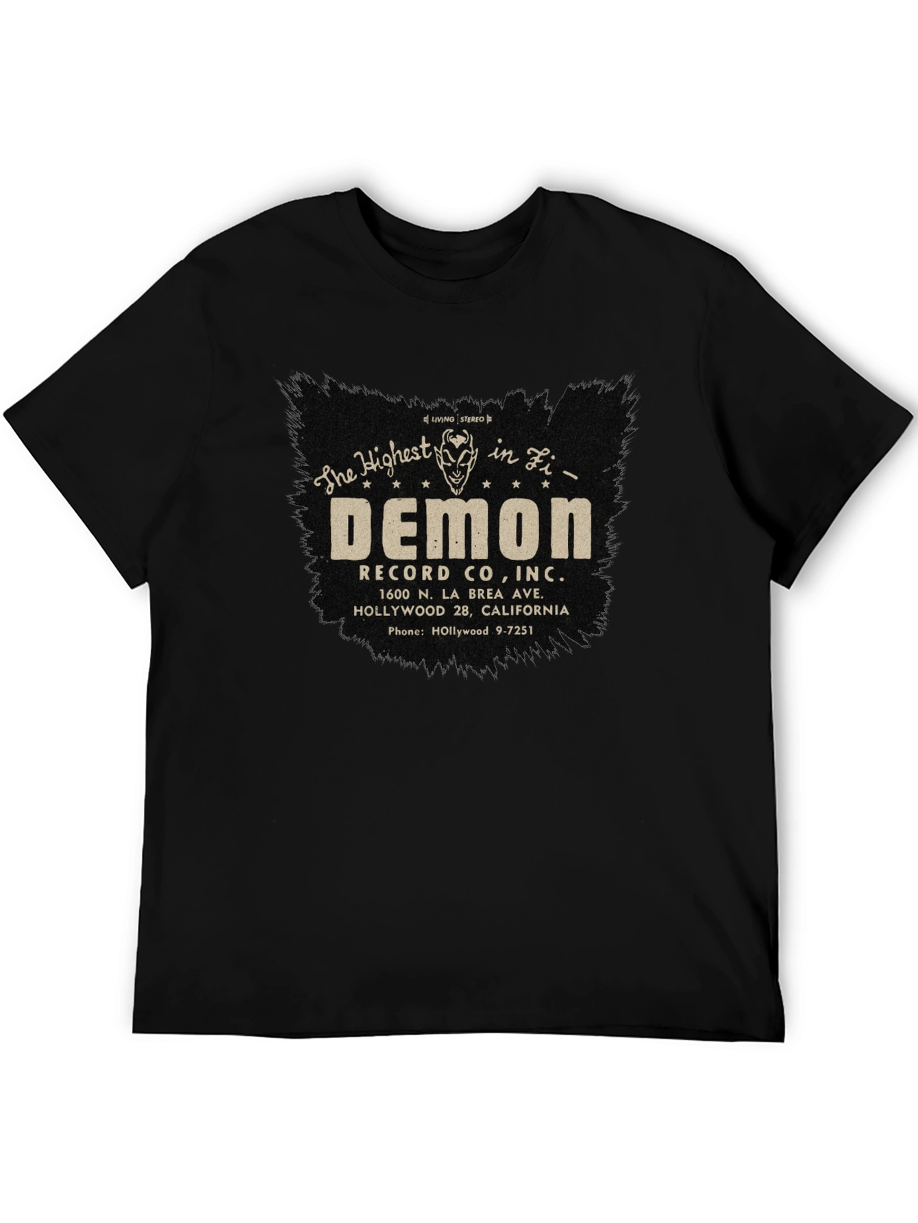 Demon Records Co. Black Graphic Tee
