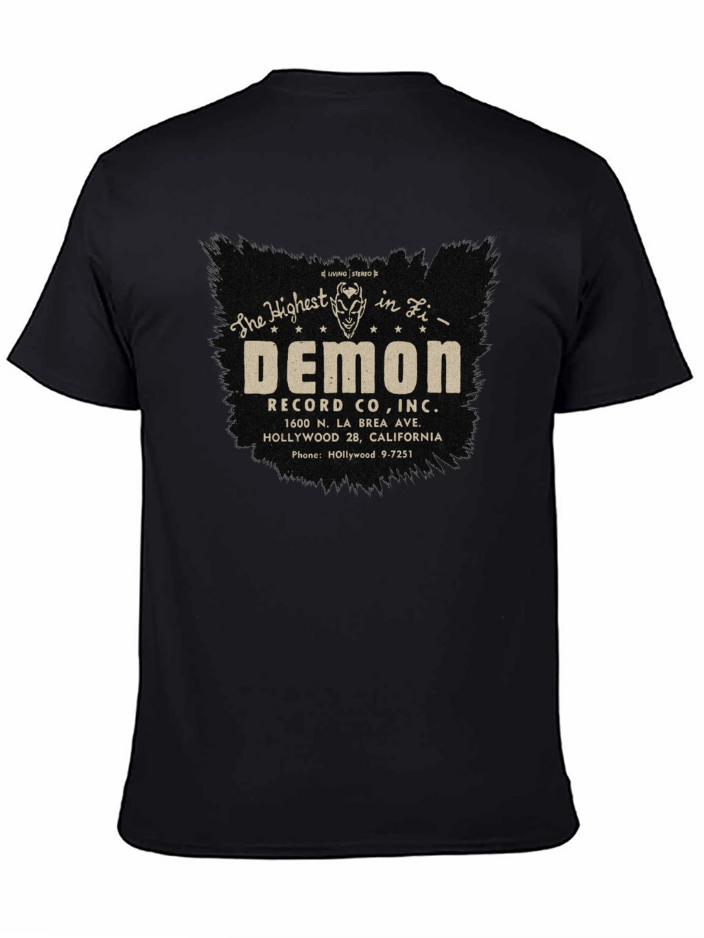 Demon Records Co. Black Graphic Tee