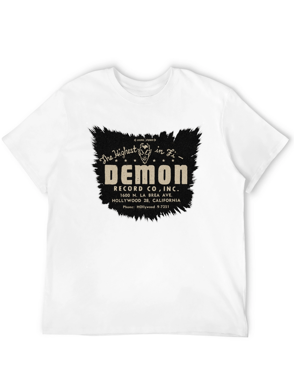 Demon Records Co. Black Graphic Tee
