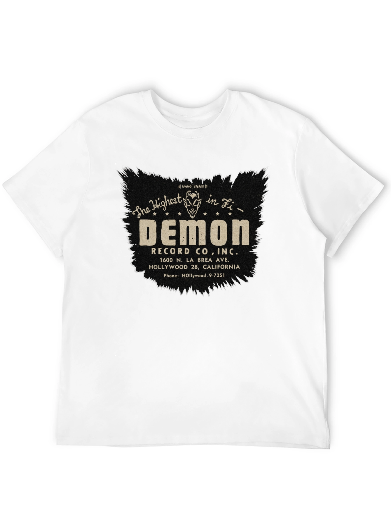Demon Records Co. Black Graphic Tee