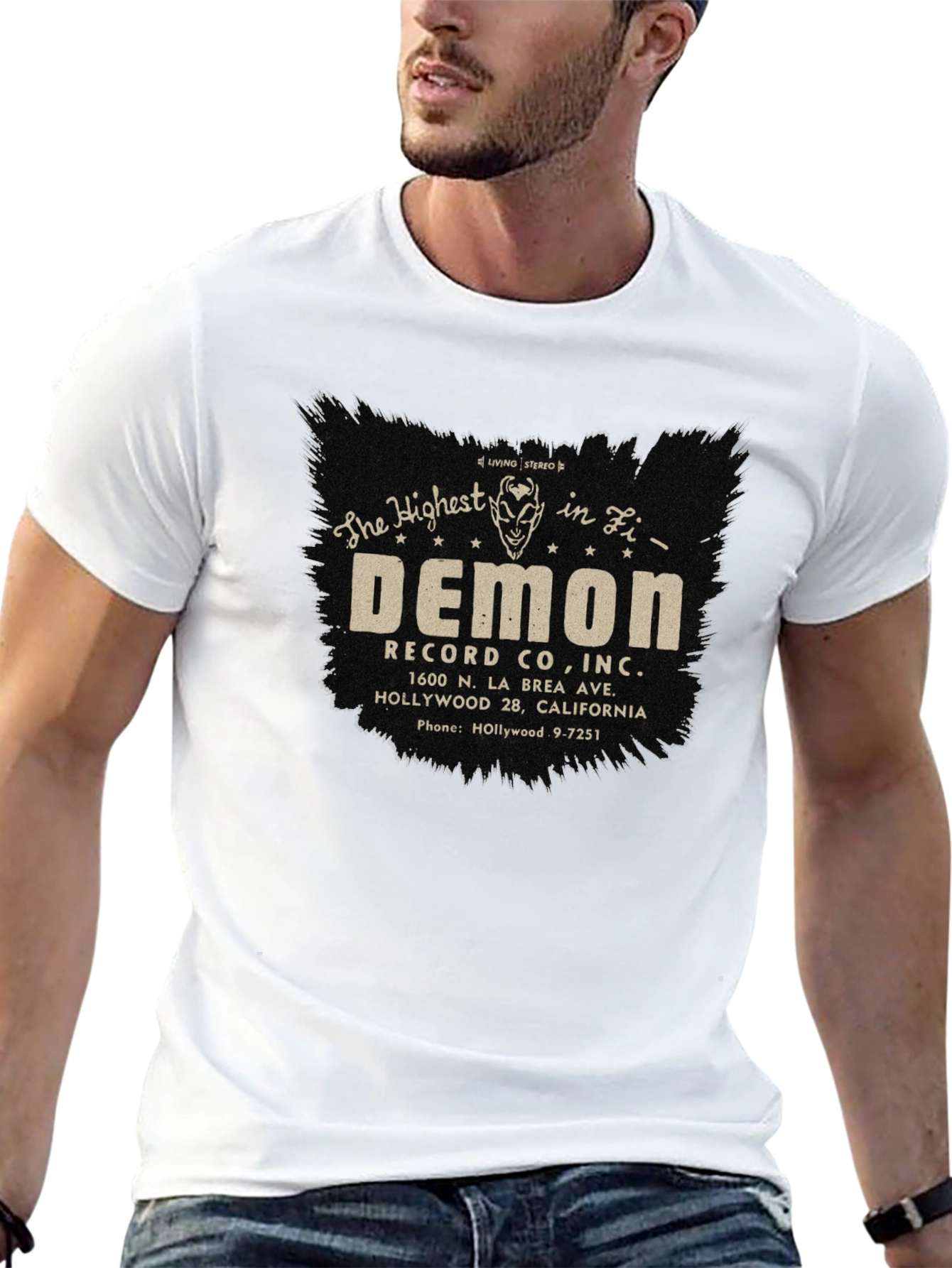 Demon Records Co. Black Graphic Tee