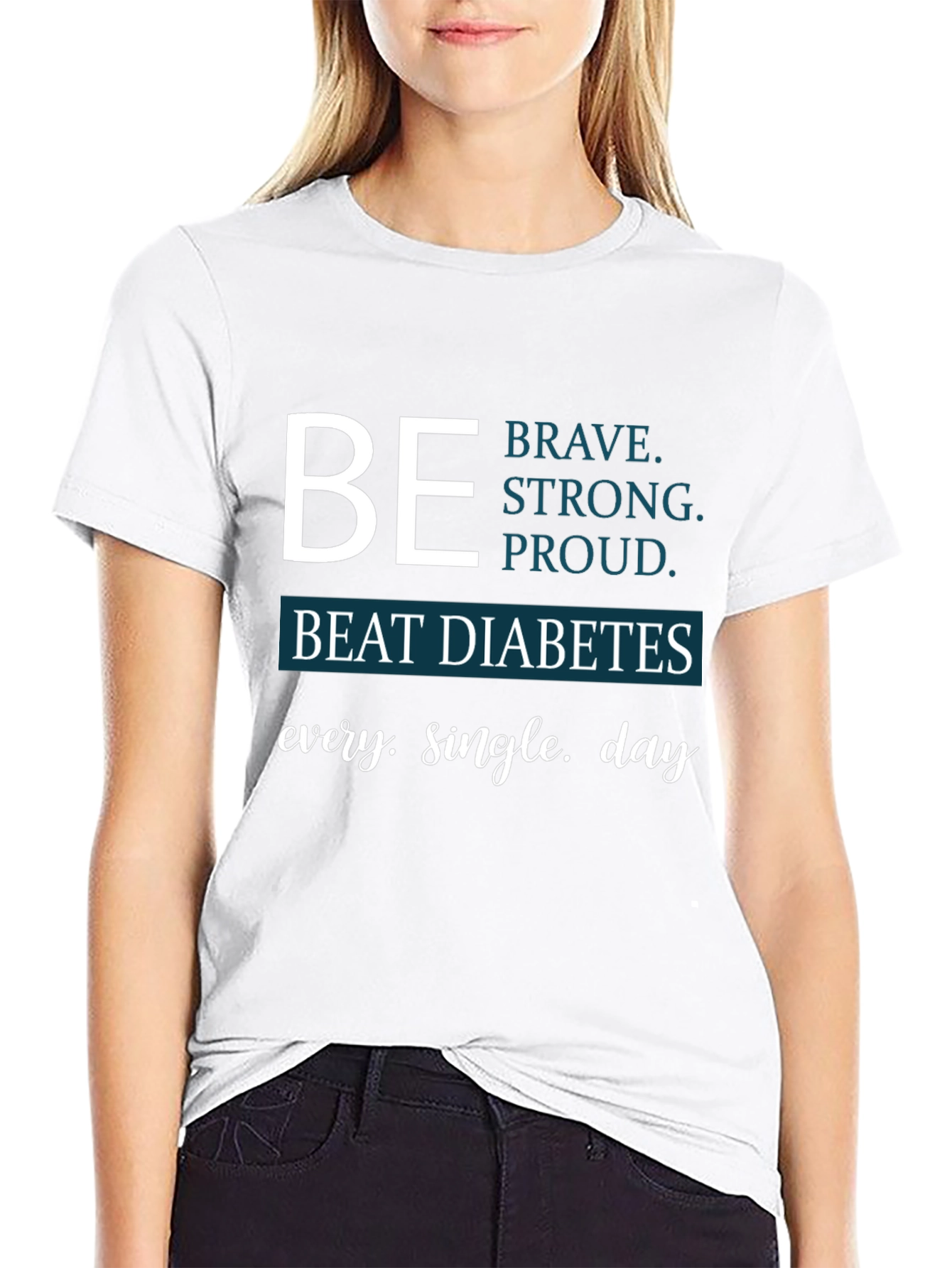 Be Brave Beat Diabetes Awareness T-Shirt