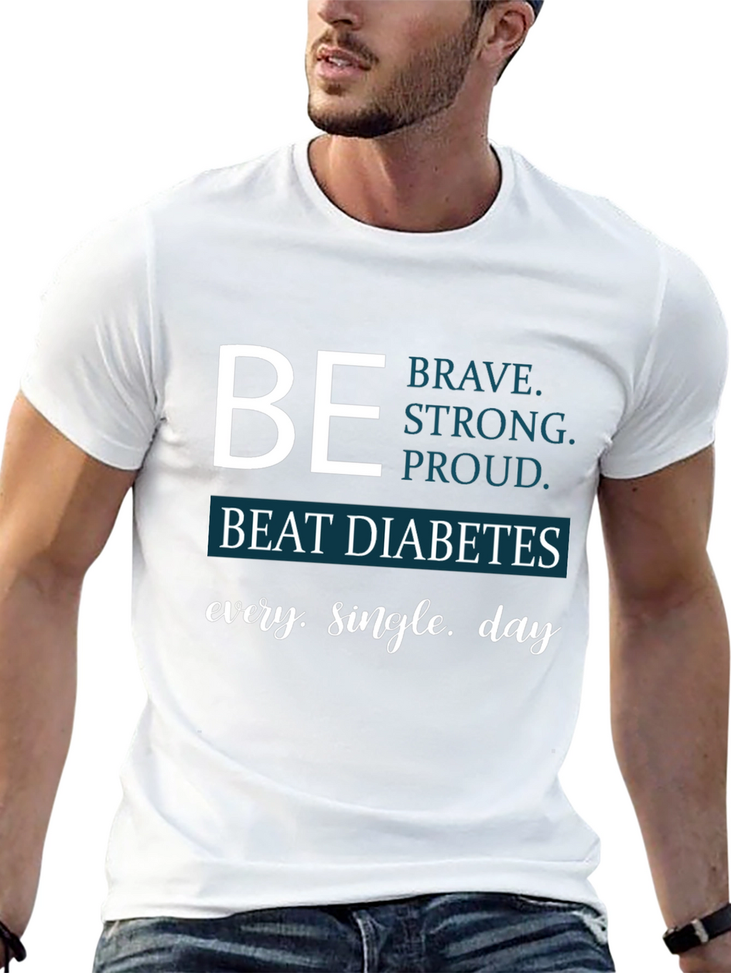 Be Brave Beat Diabetes Awareness T-Shirt