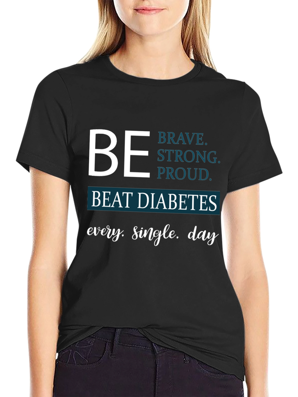 Be Brave Beat Diabetes Awareness T-Shirt