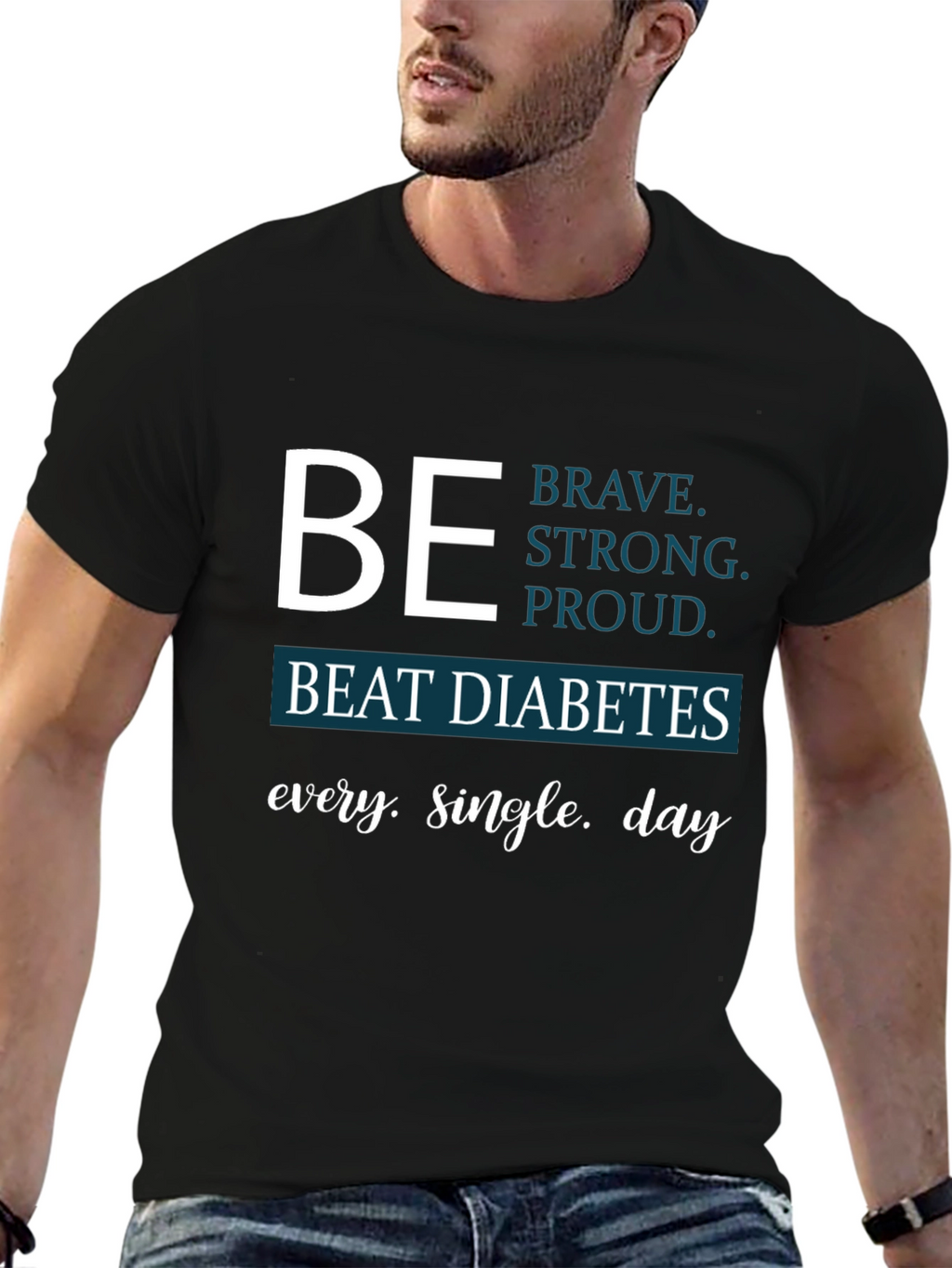 Be Brave Beat Diabetes Awareness T-Shirt