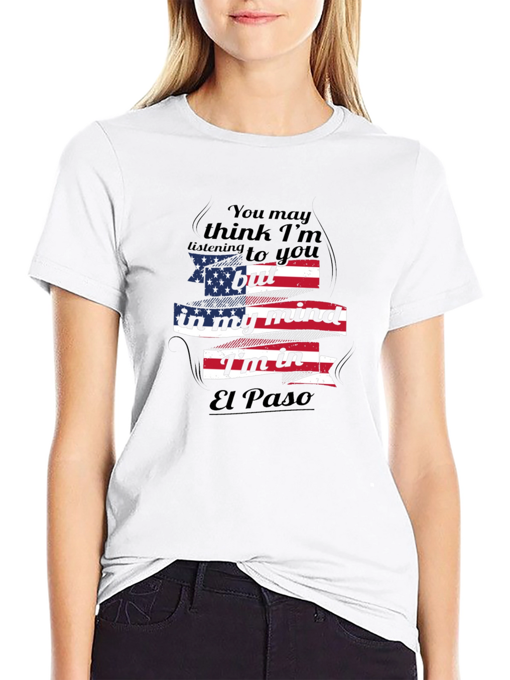 El Paso Mind T-Shirt - Patriotic USA Flag Design