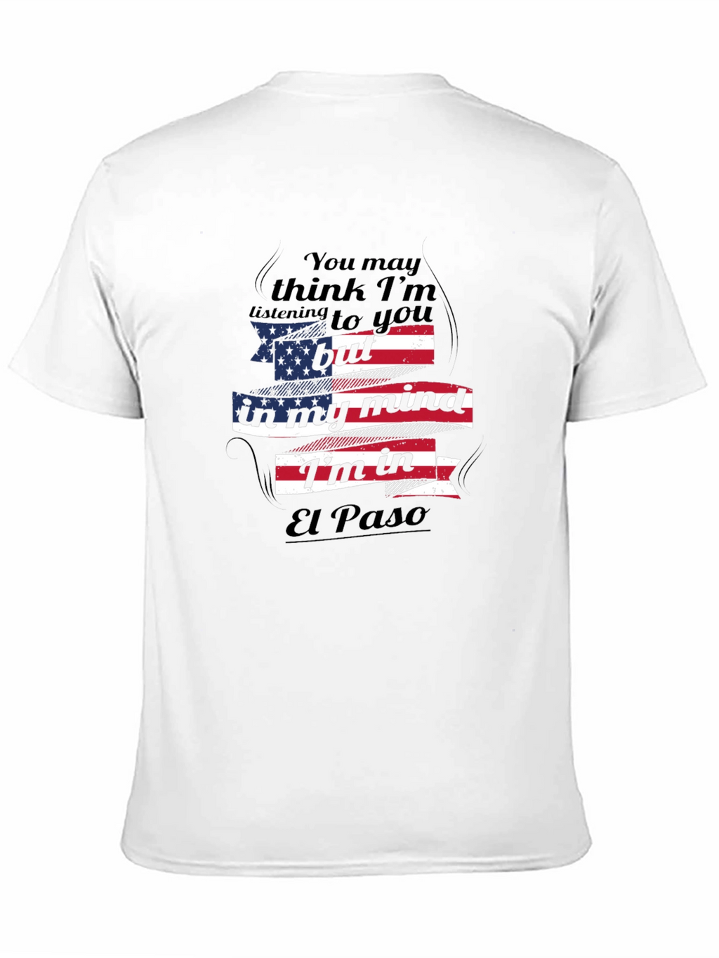El Paso Mind T-Shirt - Patriotic USA Flag Design