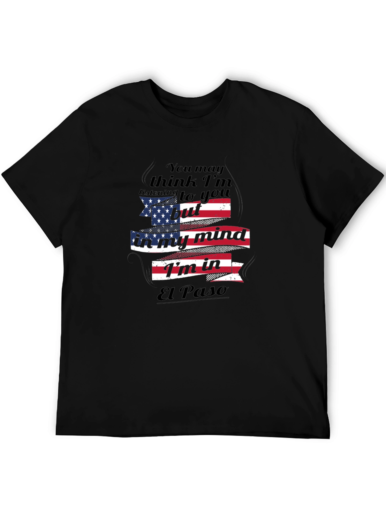 El Paso Mind T-Shirt - Patriotic USA Flag Design
