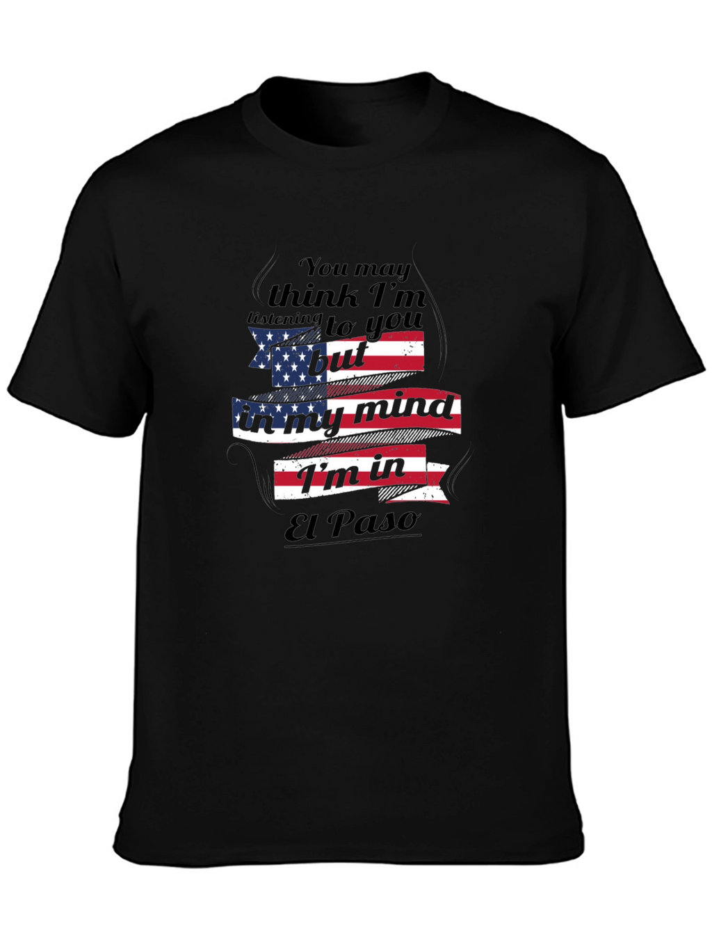 El Paso Mind T-Shirt - Patriotic USA Flag Design