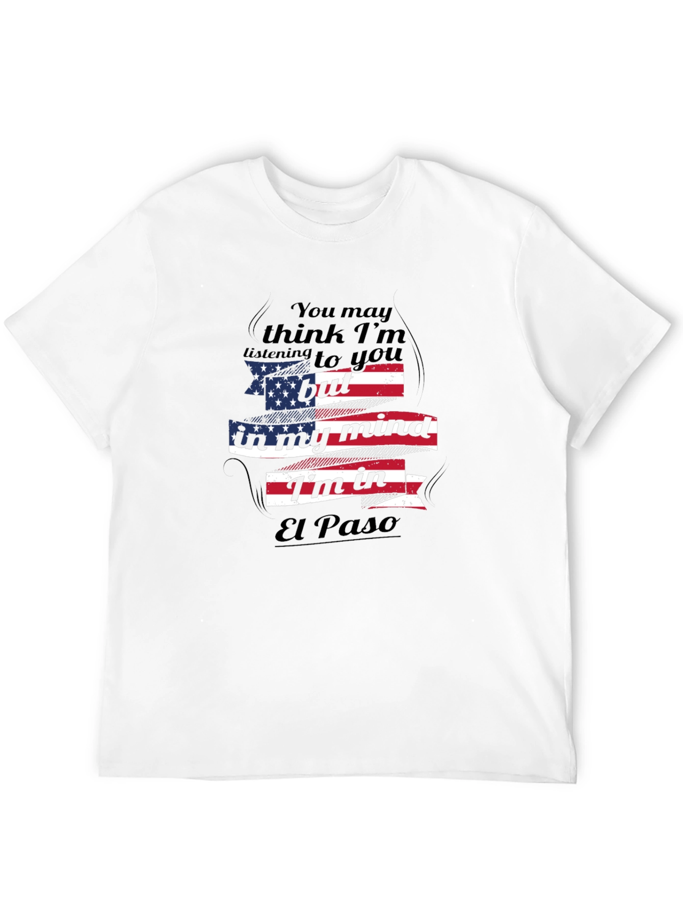 El Paso Mind T-Shirt - Patriotic USA Flag Design