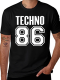 Techno 86 Graphic T-Shirt - Black