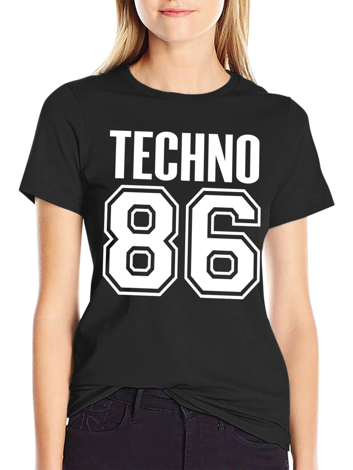 Techno 86 Graphic T-Shirt - Black
