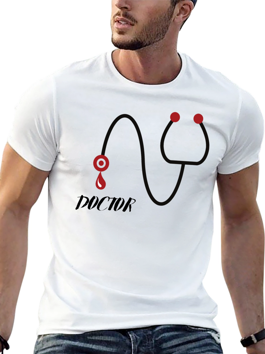 Doctor Stethoscope Graphic T-Shirt
