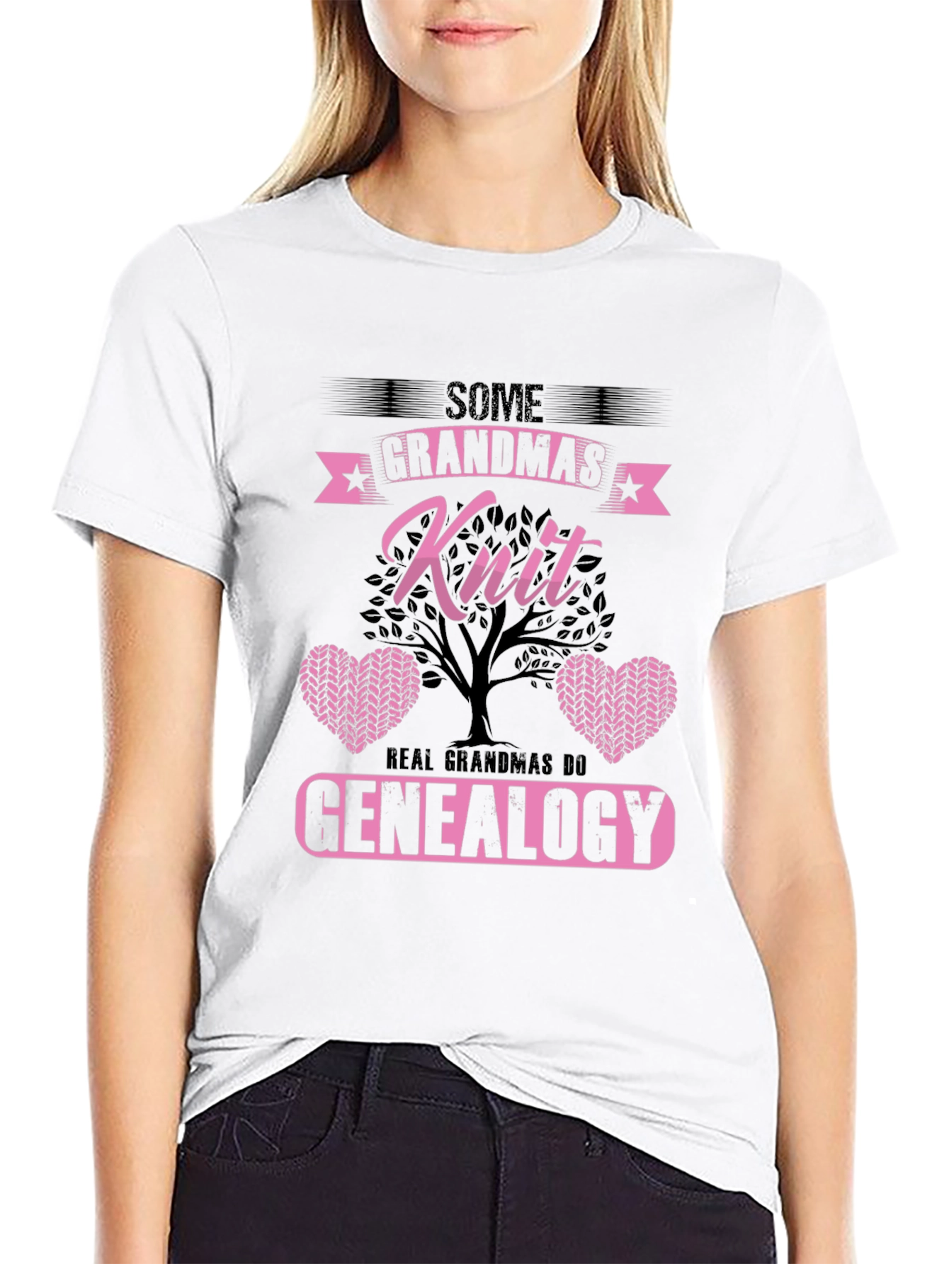 Grandmas Knit & Genealogy T-Shirt