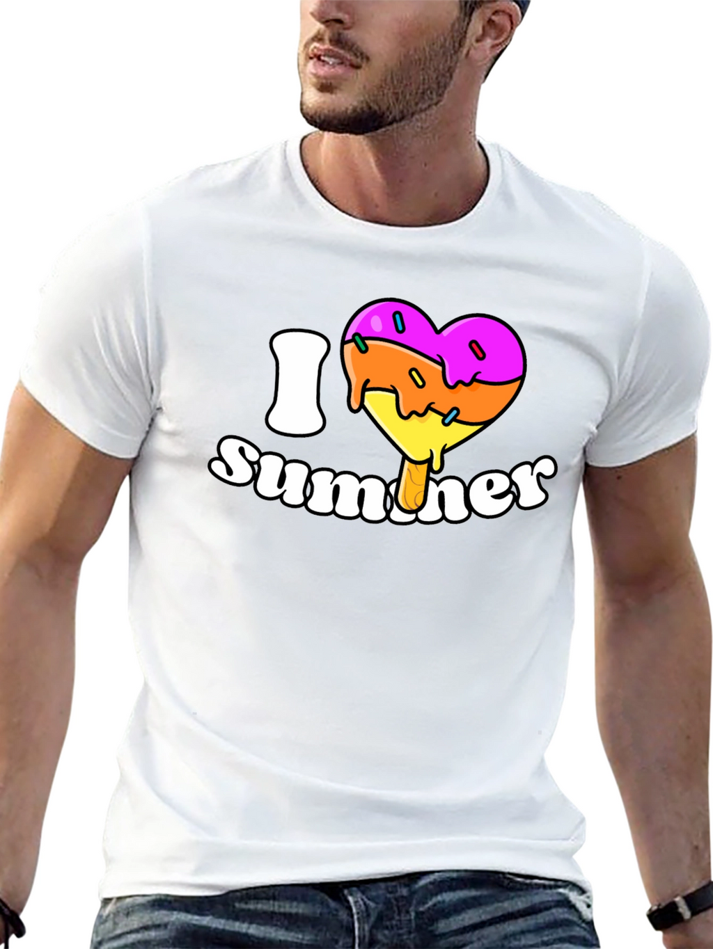 I Heart Summer Popsicle Graphic T-Shirt