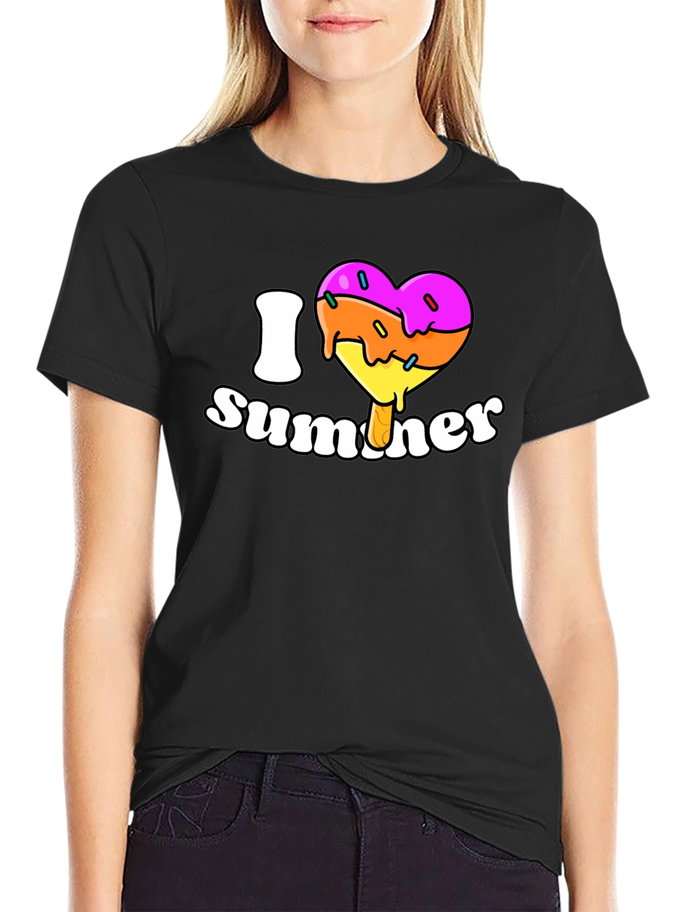 I Heart Summer Popsicle Graphic T-Shirt