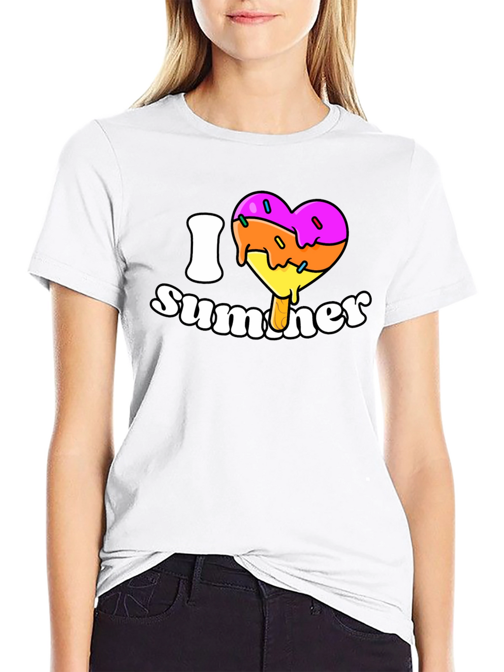 I Heart Summer Popsicle Graphic T-Shirt