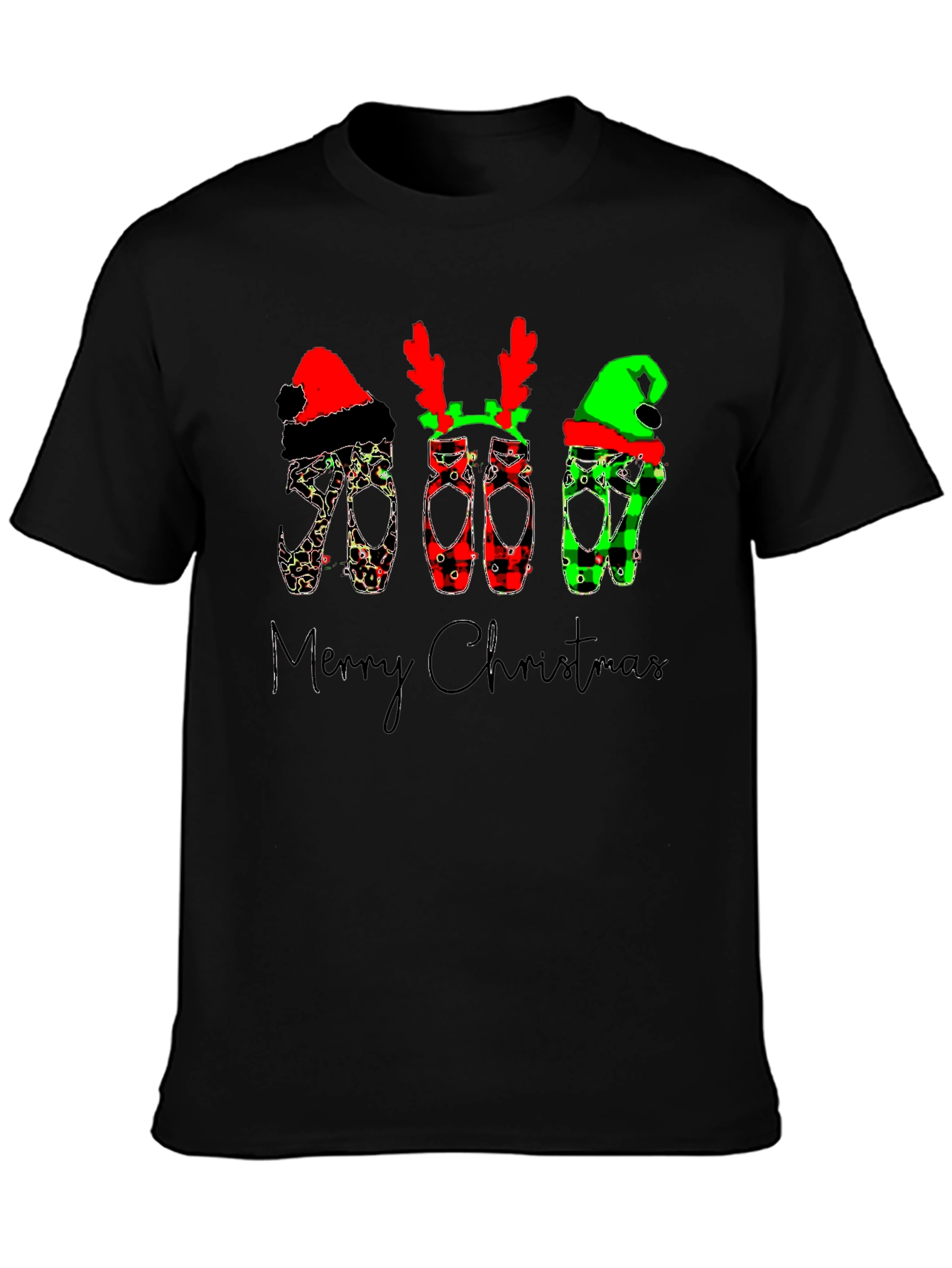 Christmas Ballet Pointe Shoes T-Shirt