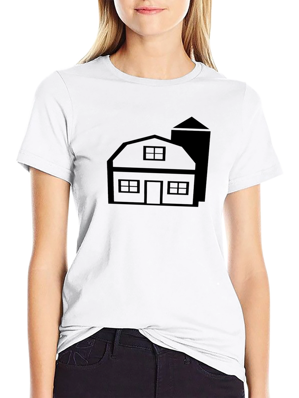 Farmhouse T-Shirt - Rustic Style Black
