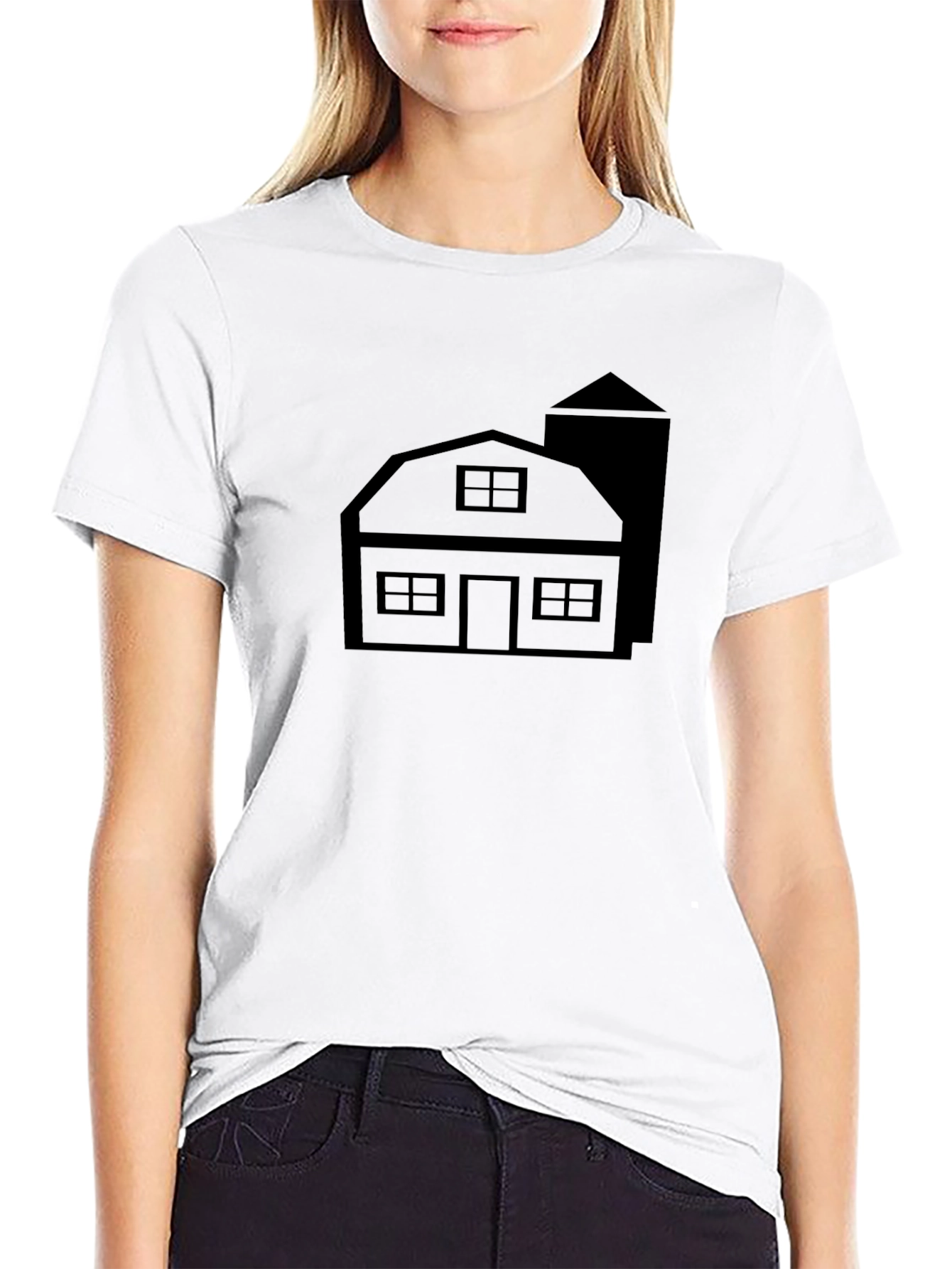 Farmhouse T-Shirt - Rustic Style Black