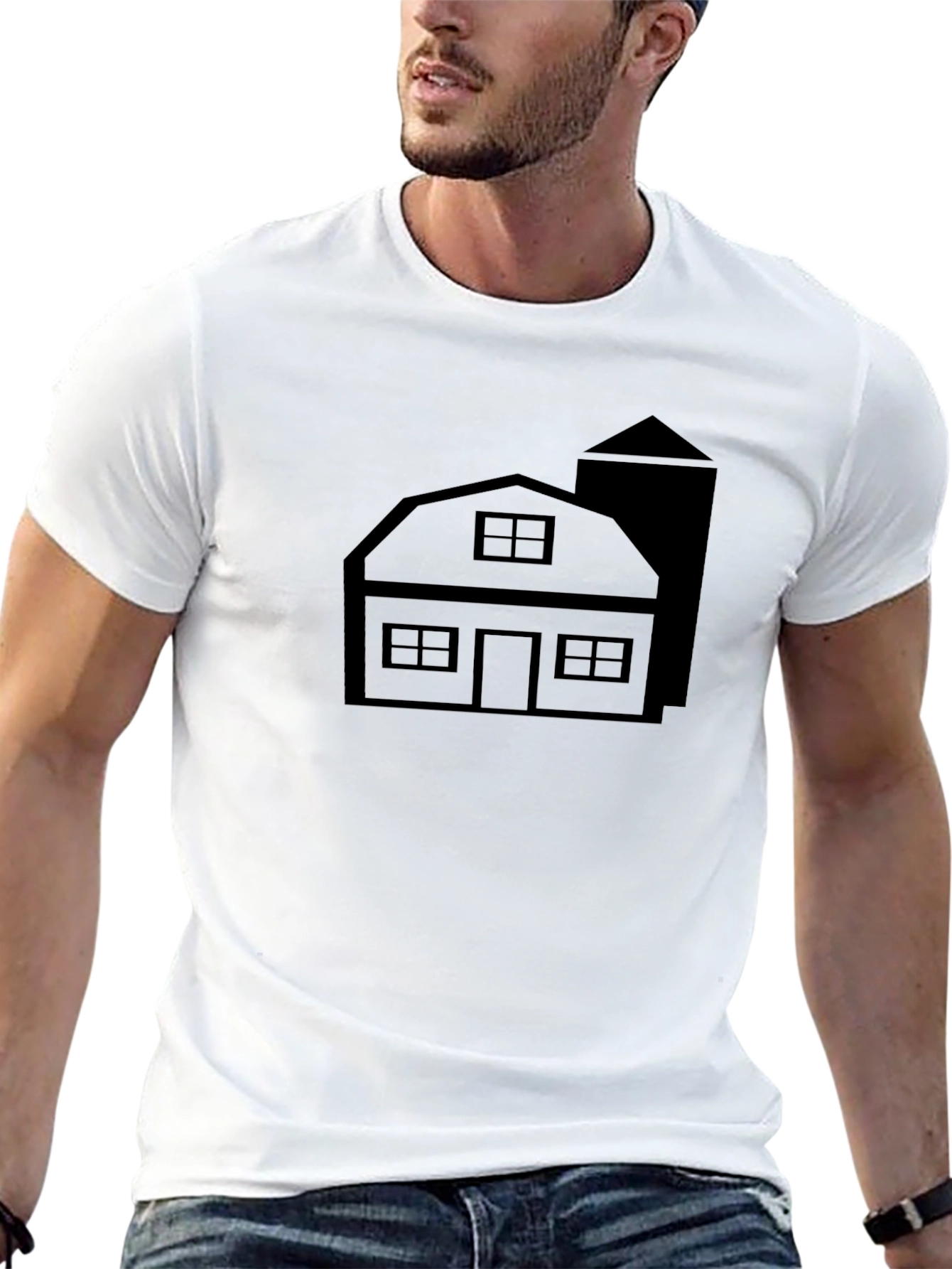 Farmhouse T-Shirt - Rustic Style Black