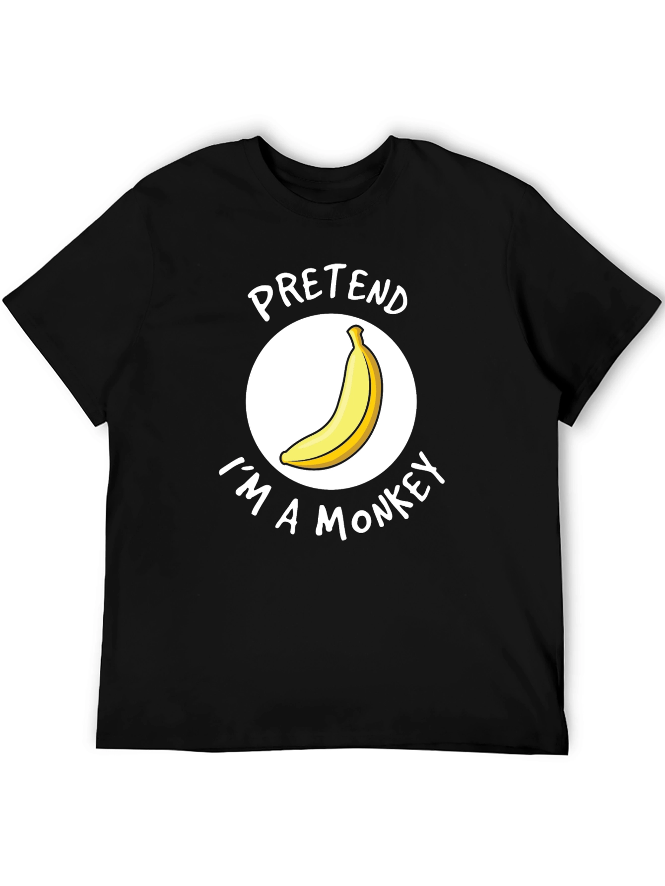 Pretend Im A Monkey T-Shirt - Funny Costume Tee
