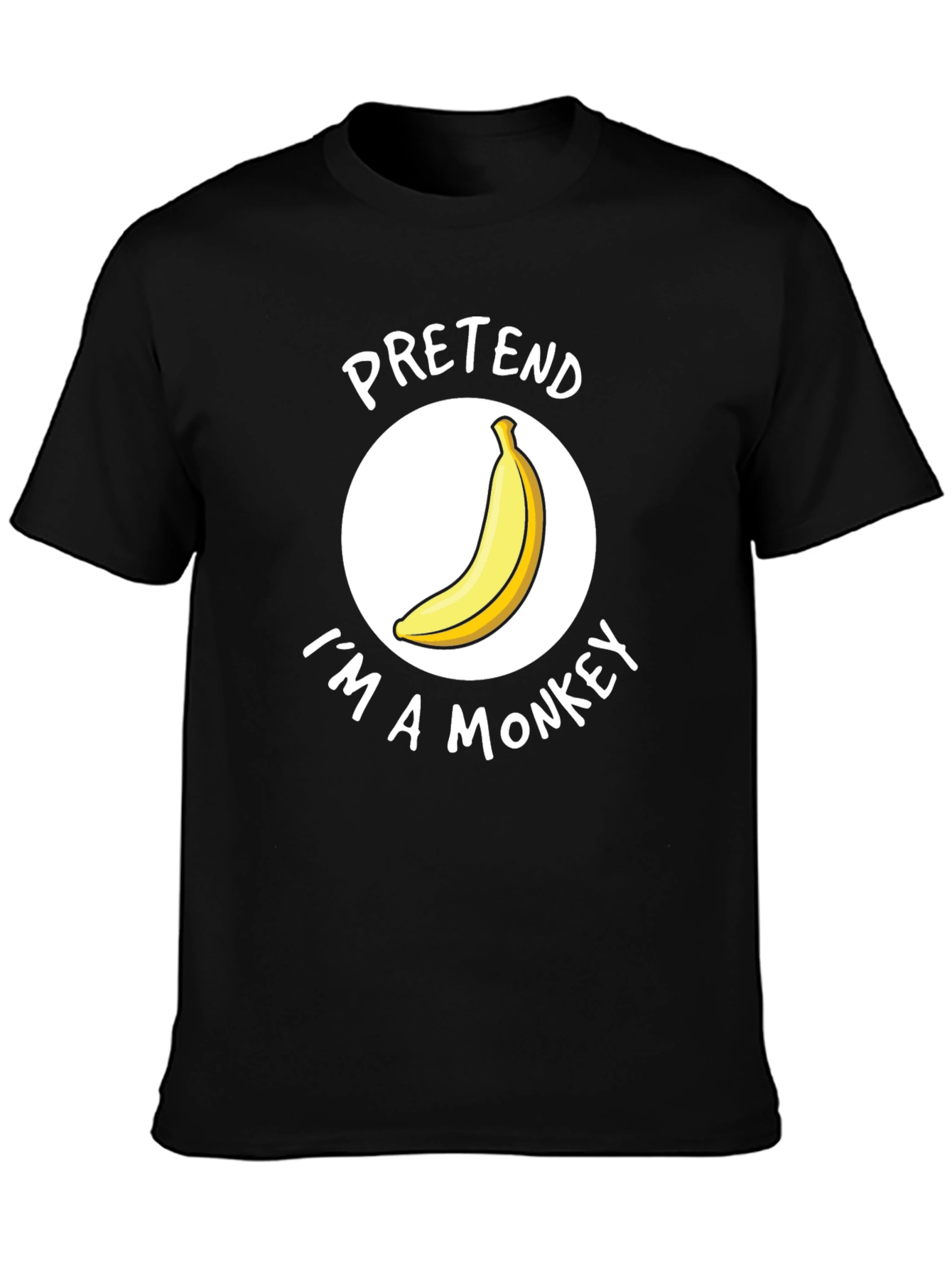 Pretend Im A Monkey T-Shirt - Funny Costume Tee