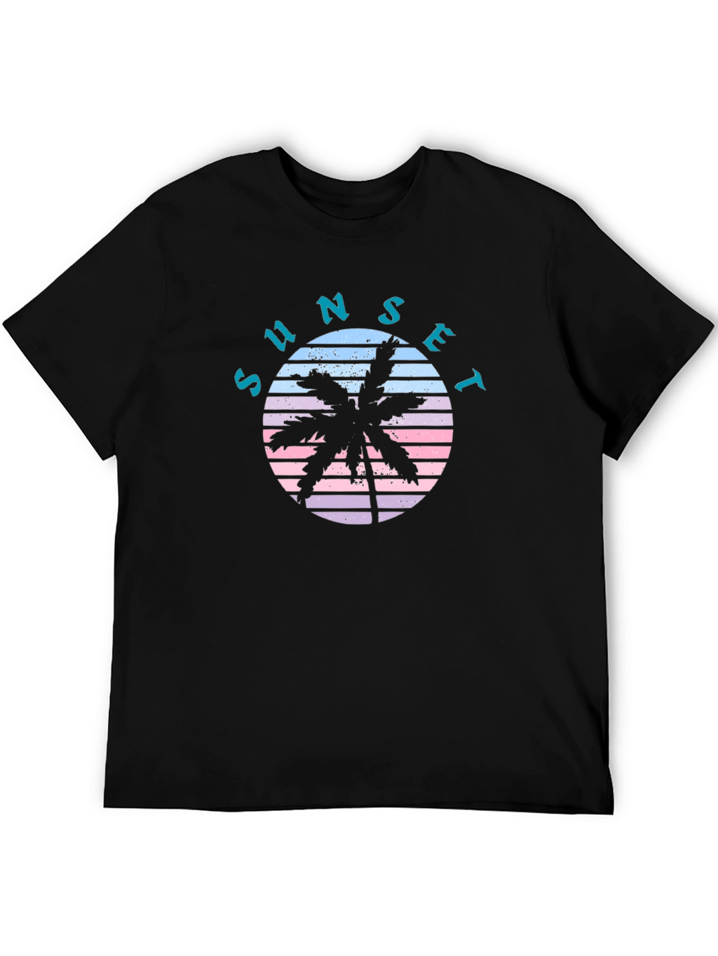 Sunset Palm Tree Graphic T-Shirt
