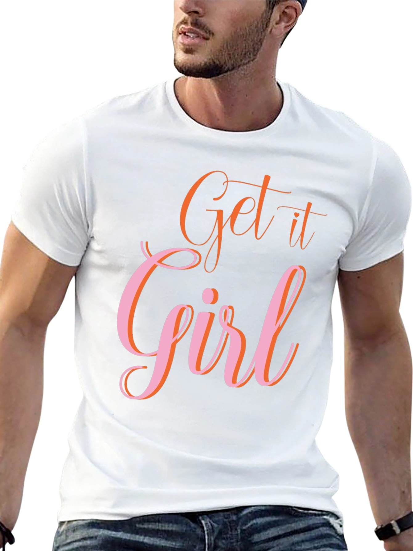 Get it Girl Graphic Tee - Trendy Black T-Shirt