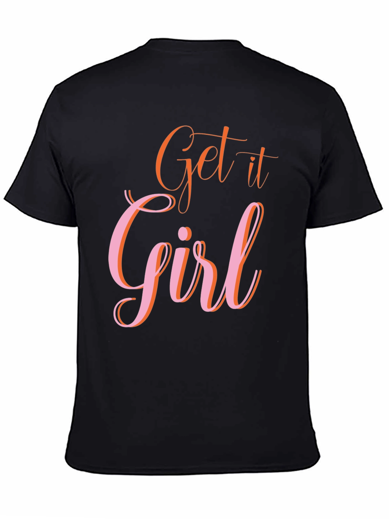 Get it Girl Graphic Tee - Trendy Black T-Shirt