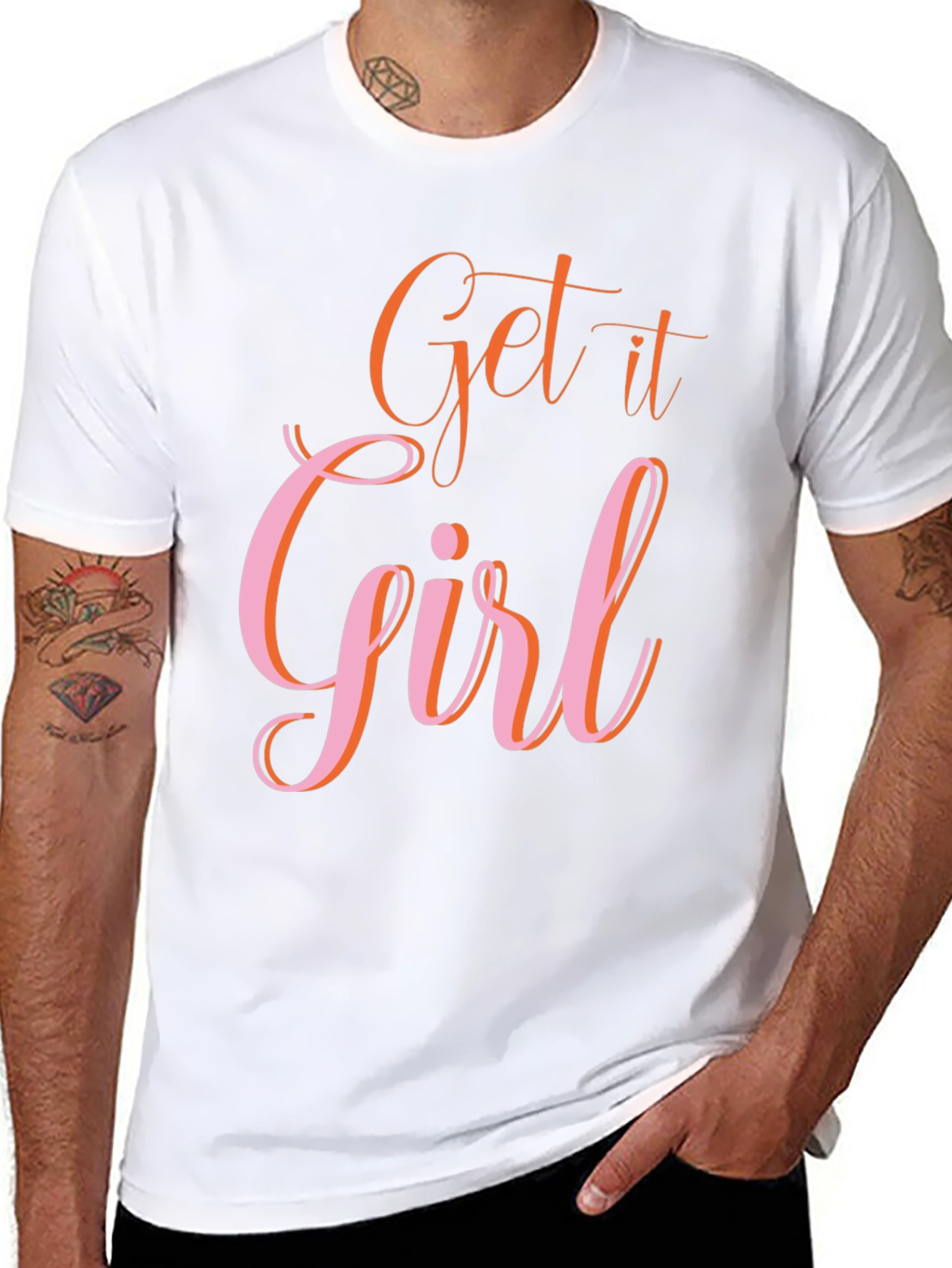 Get it Girl Graphic Tee - Trendy Black T-Shirt