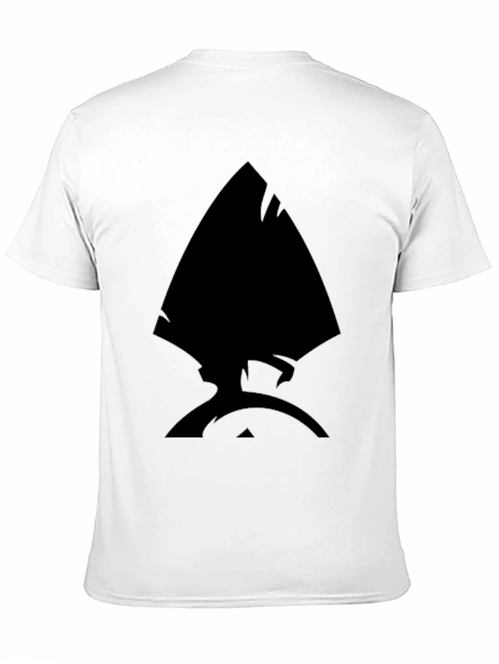 Black T-Shirt with Unique Spade Design for Men