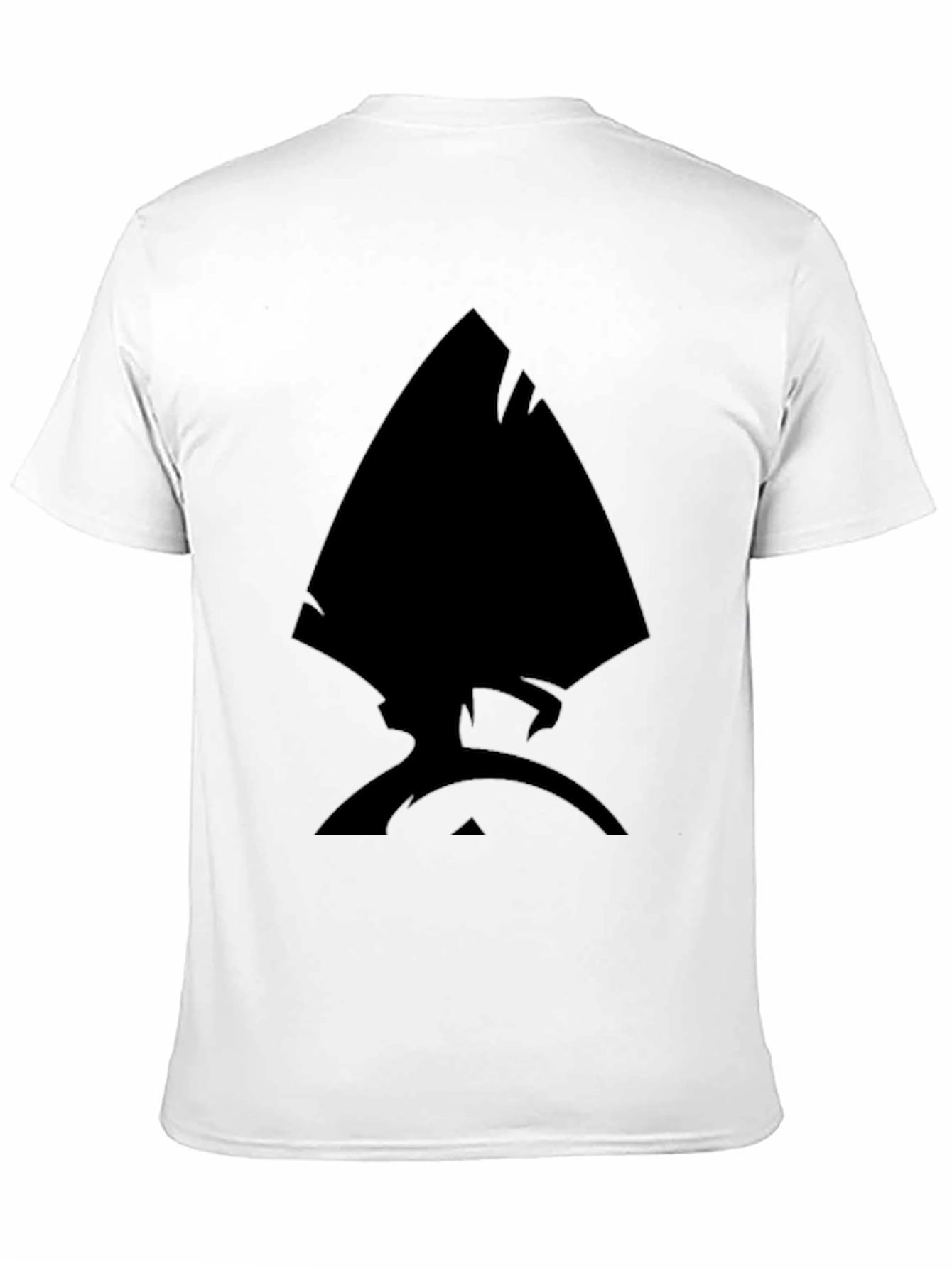 Black T-Shirt with Unique Spade Design for Men