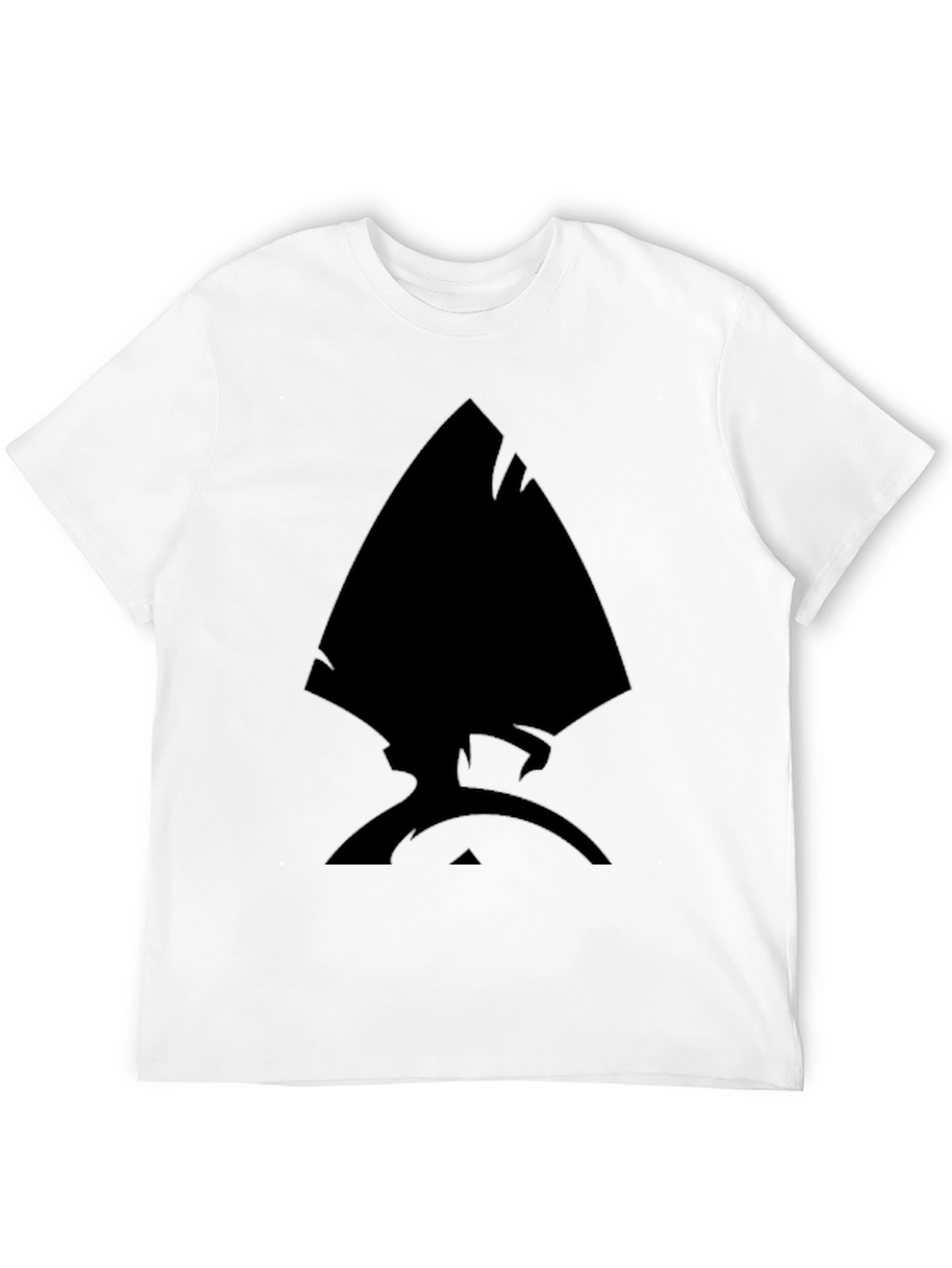 Black T-Shirt with Unique Spade Design for Men