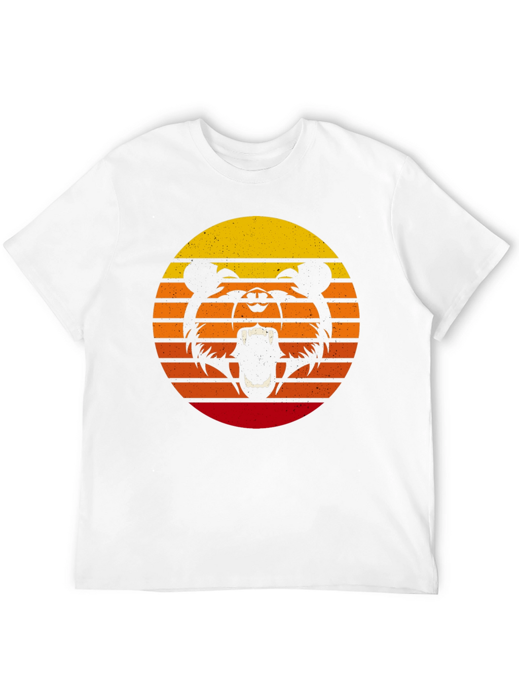 Retro Sunset Bear Graphic T-Shirt