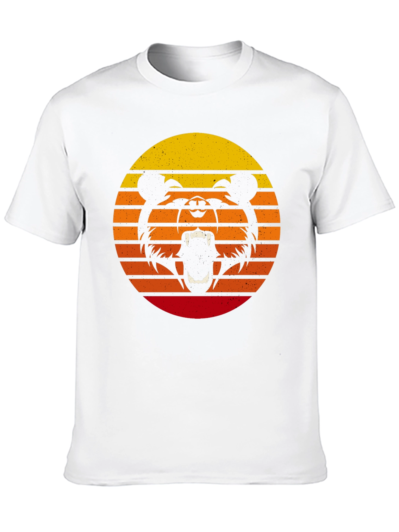 Retro Sunset Bear Graphic T-Shirt
