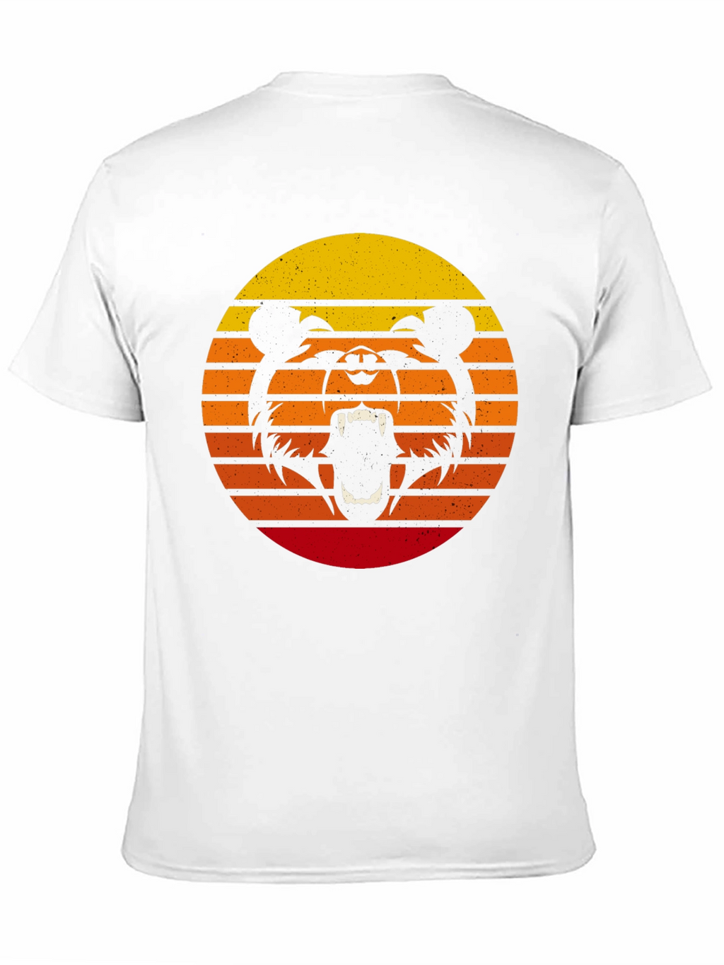 Retro Sunset Bear Graphic T-Shirt