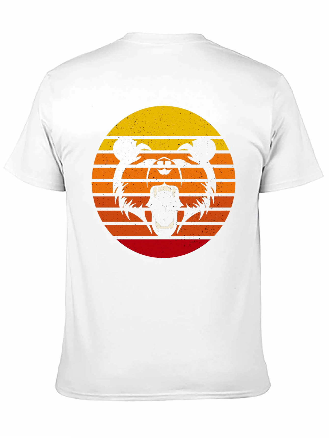 Retro Sunset Bear Graphic T-Shirt