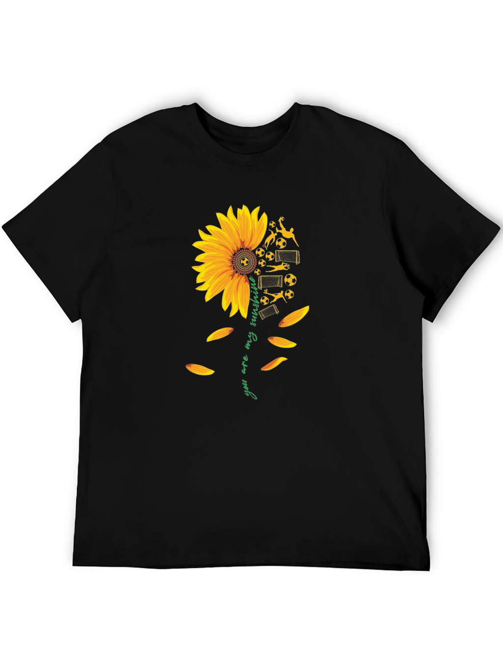 Soccer Sunflower Graphic Tee - You Are My Sunshine!