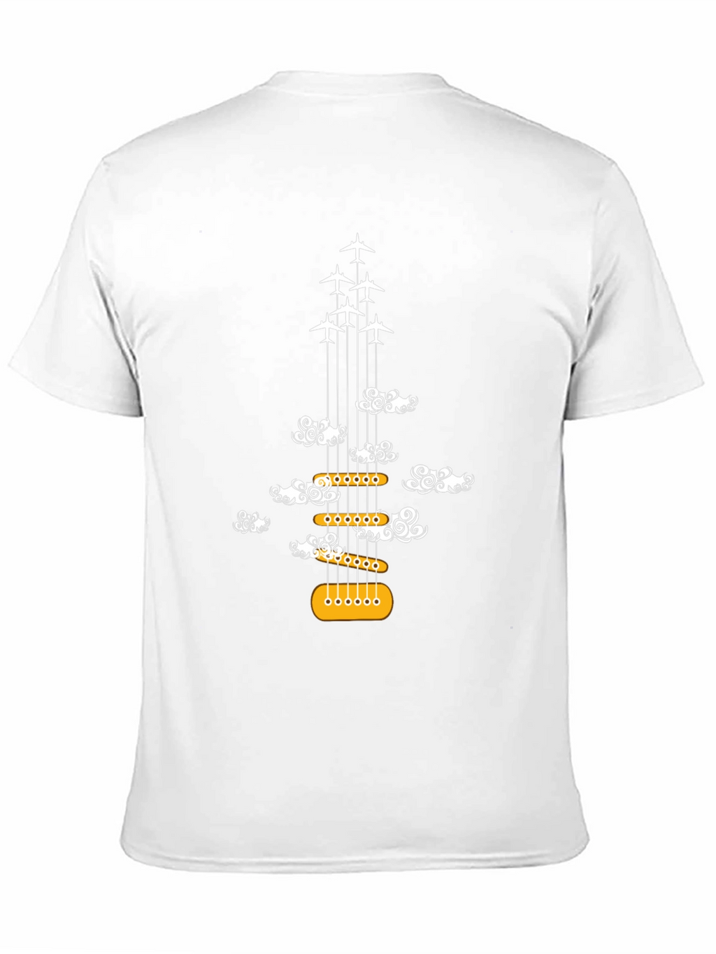 Guitar Plane Cloud T-Shirt