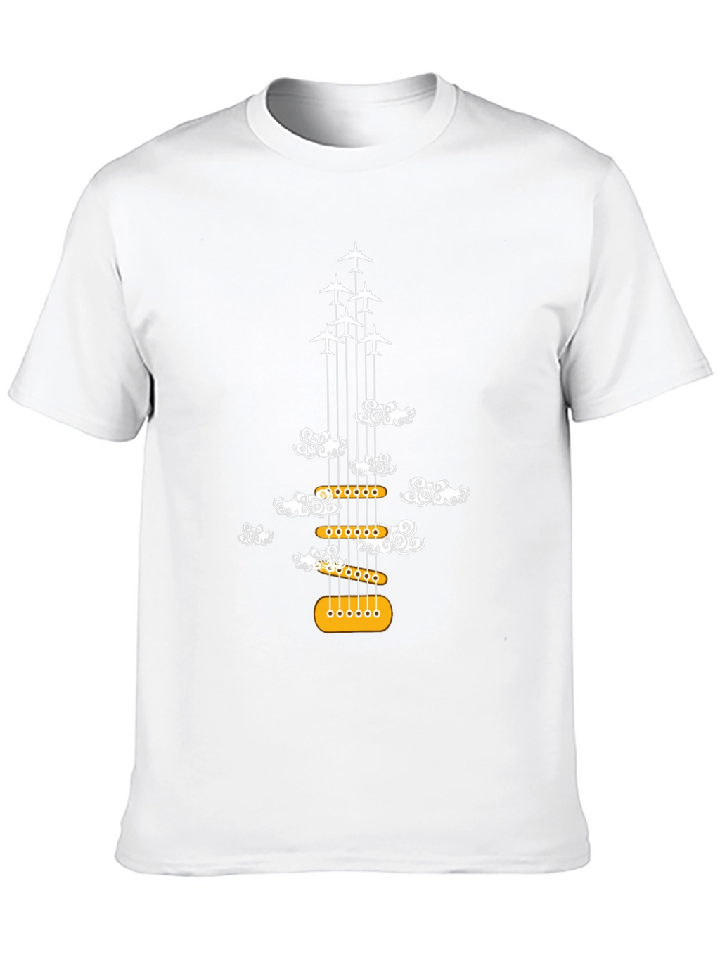 Guitar Plane Cloud T-Shirt