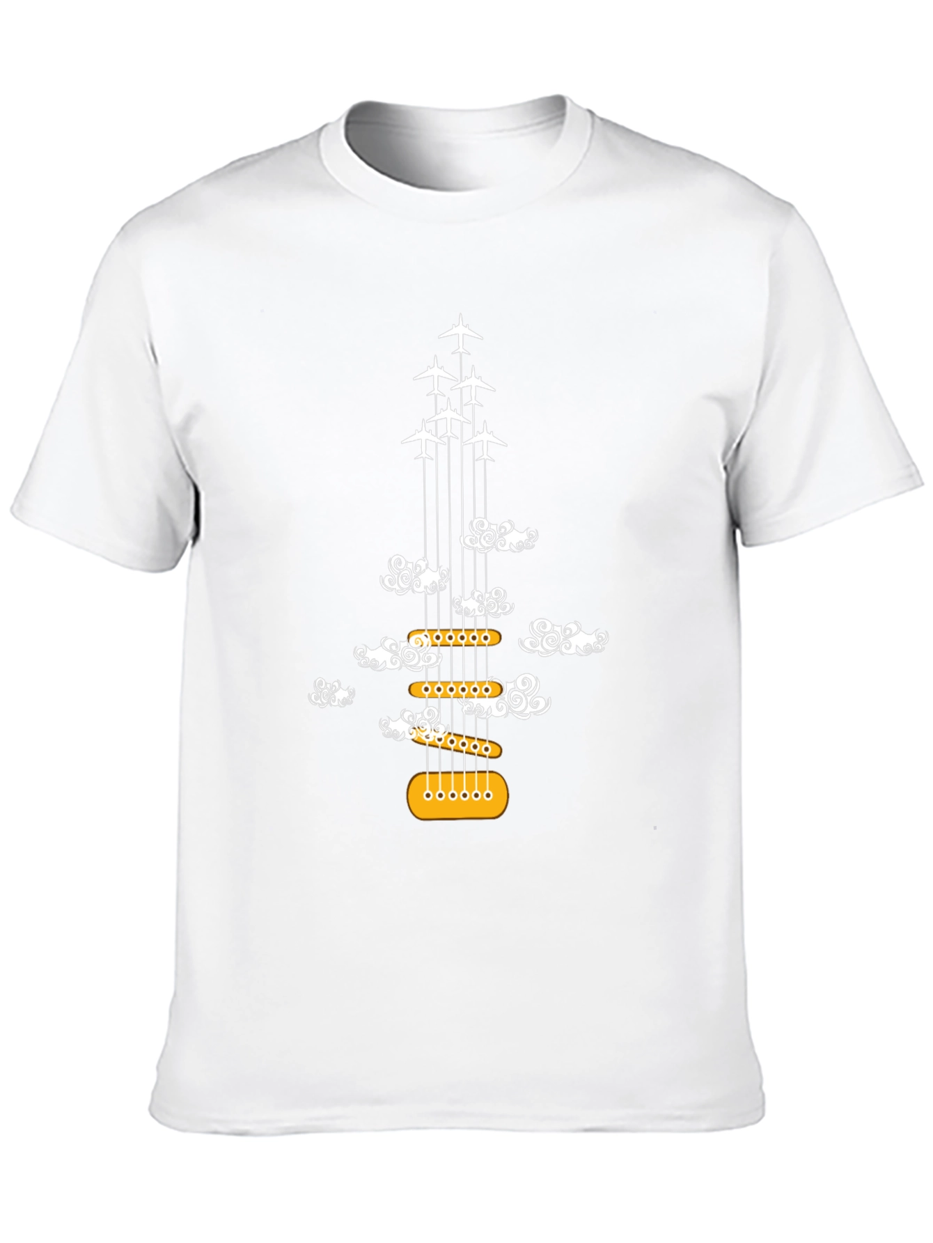Guitar Plane Cloud T-Shirt