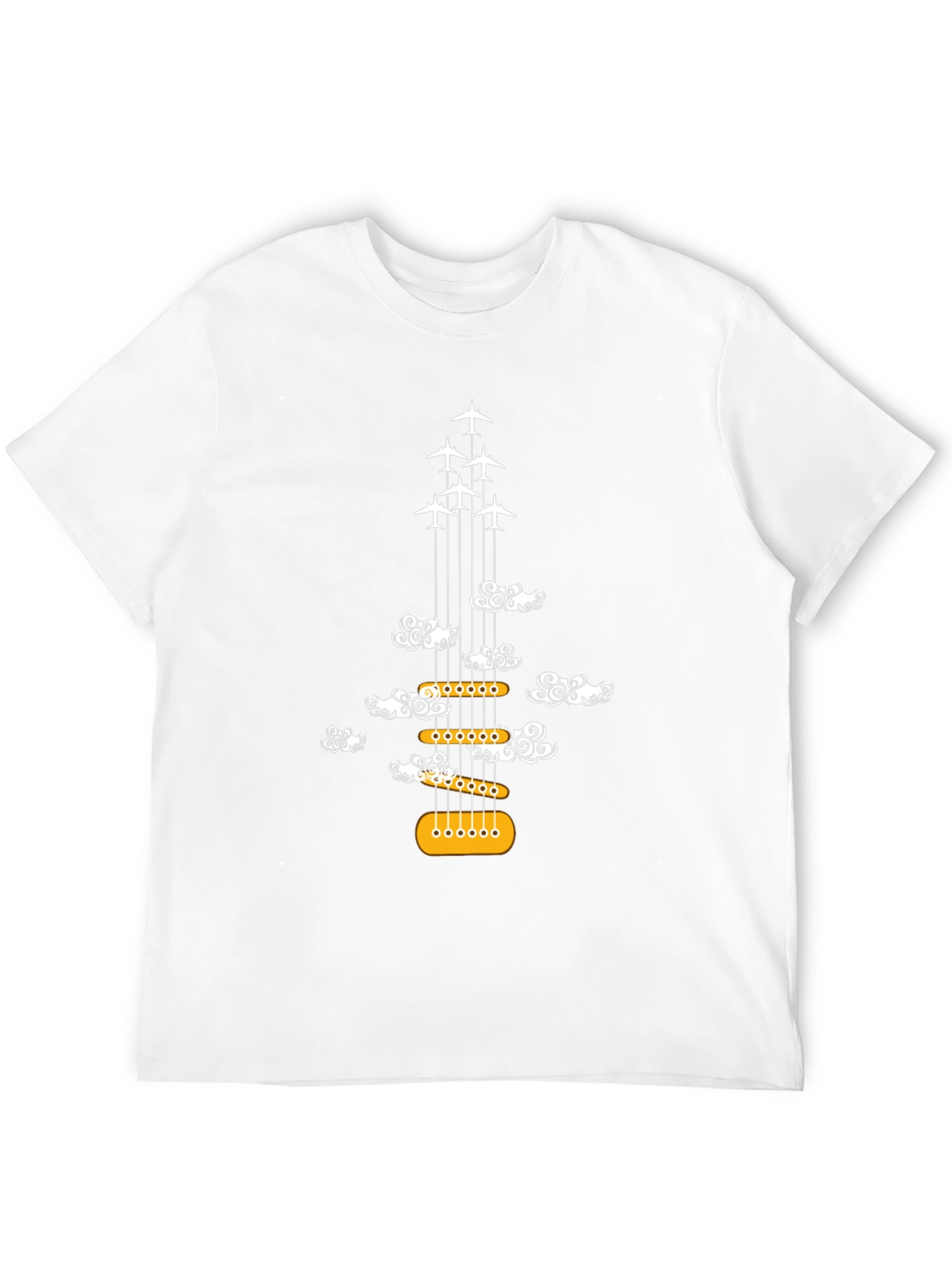 Guitar Plane Cloud T-Shirt
