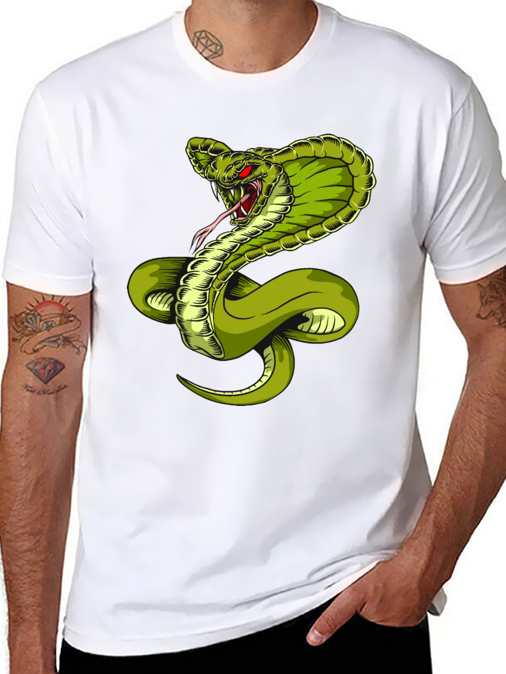 Cobra Graphic T-Shirt - Mens Bold Serpent Tee