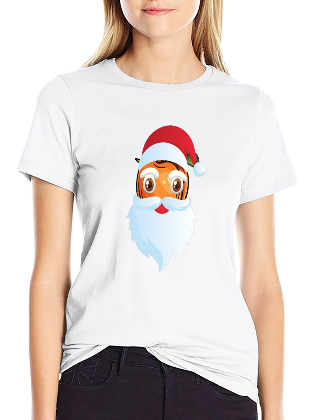 Santa Orange Christmas T-Shirt