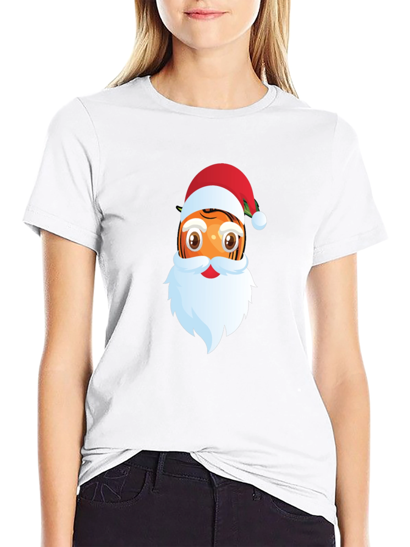Santa Orange Christmas T-Shirt