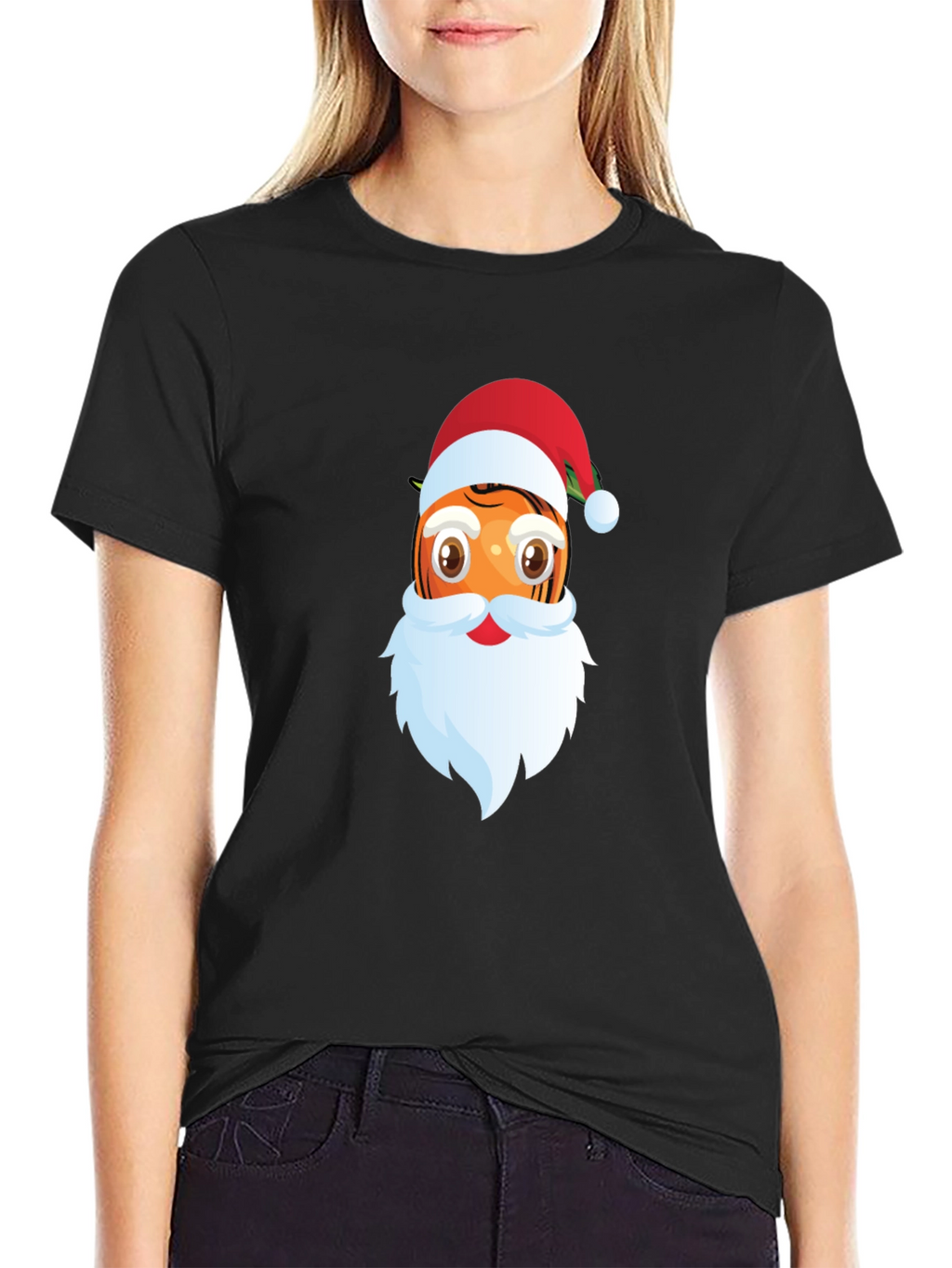 Santa Orange Christmas T-Shirt