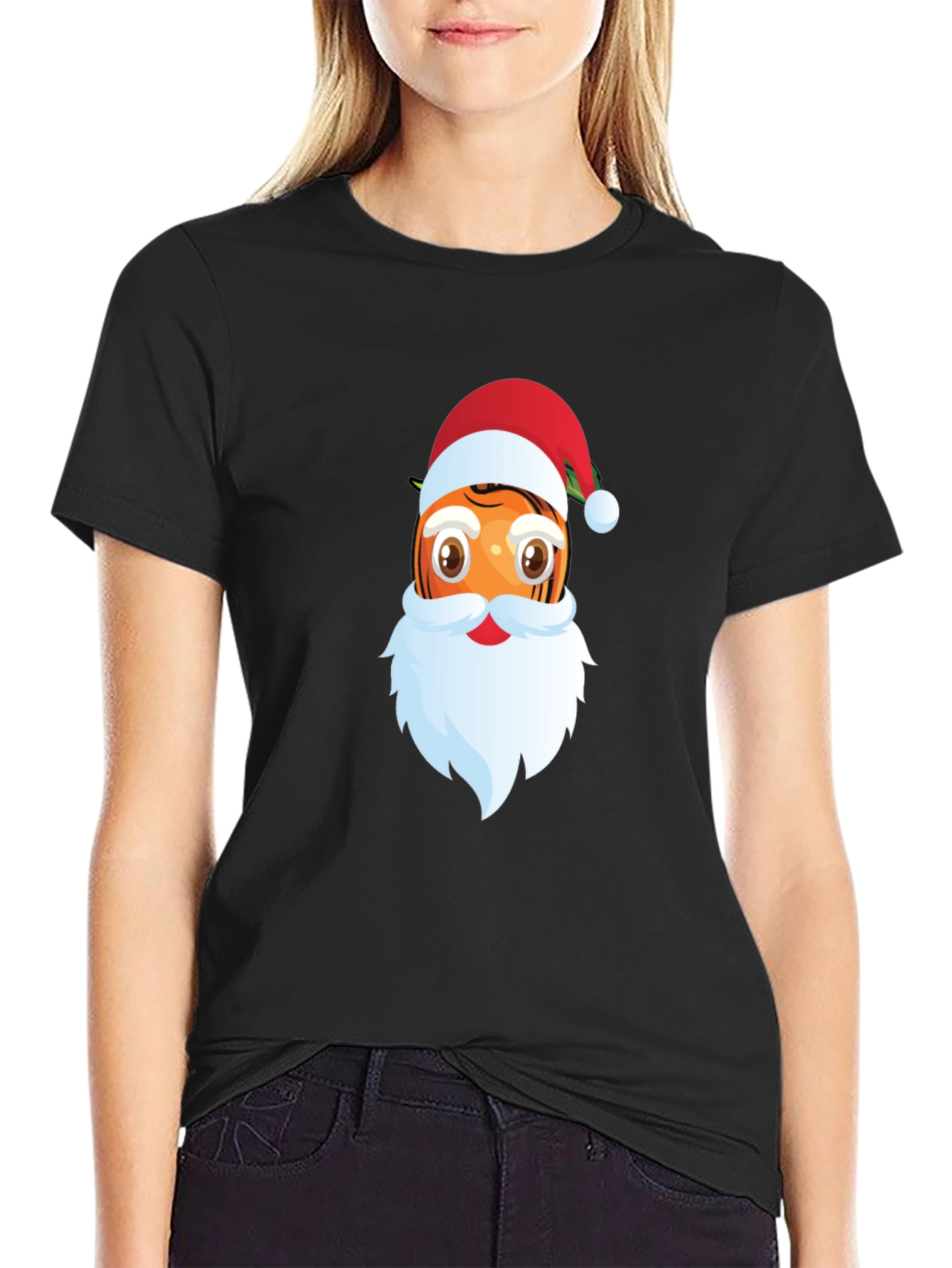 Santa Orange Christmas T-Shirt
