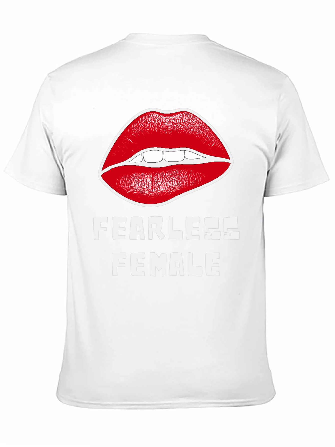Fearless Female Graphic T-Shirt - Bold Lip Design